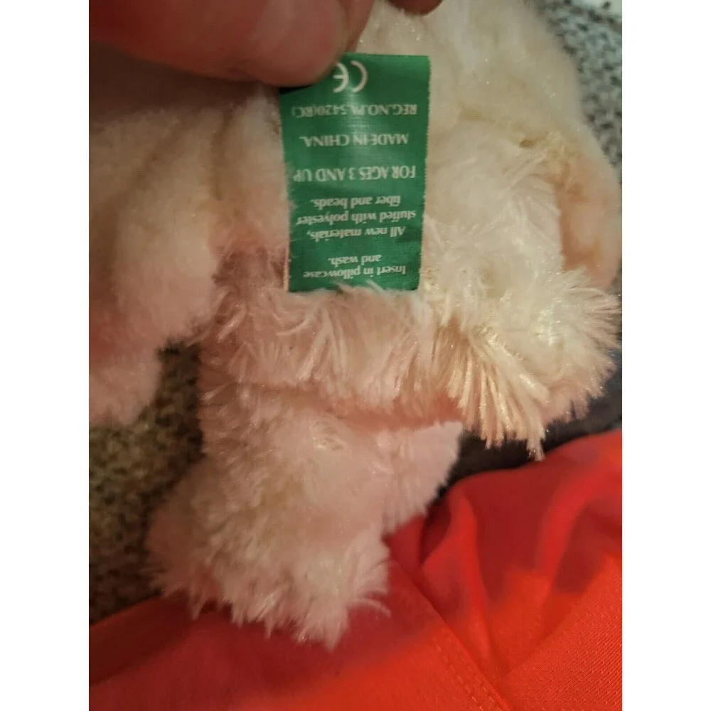 First & Main‎ White Plush Teddy Bear Angel Huggums Collectible No 1302 Flower
